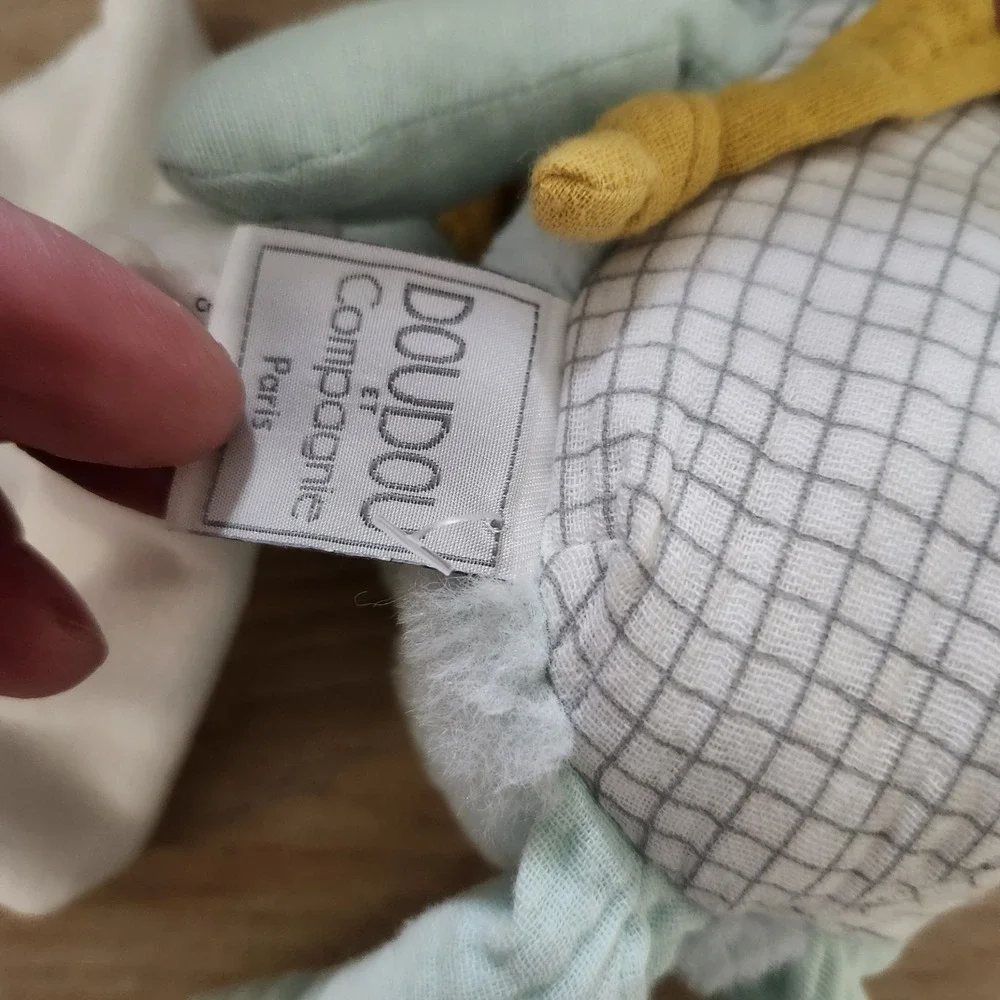 Doudou‎ et Campagnie Paris Calinosaure Dino Teal Doll Plush 10